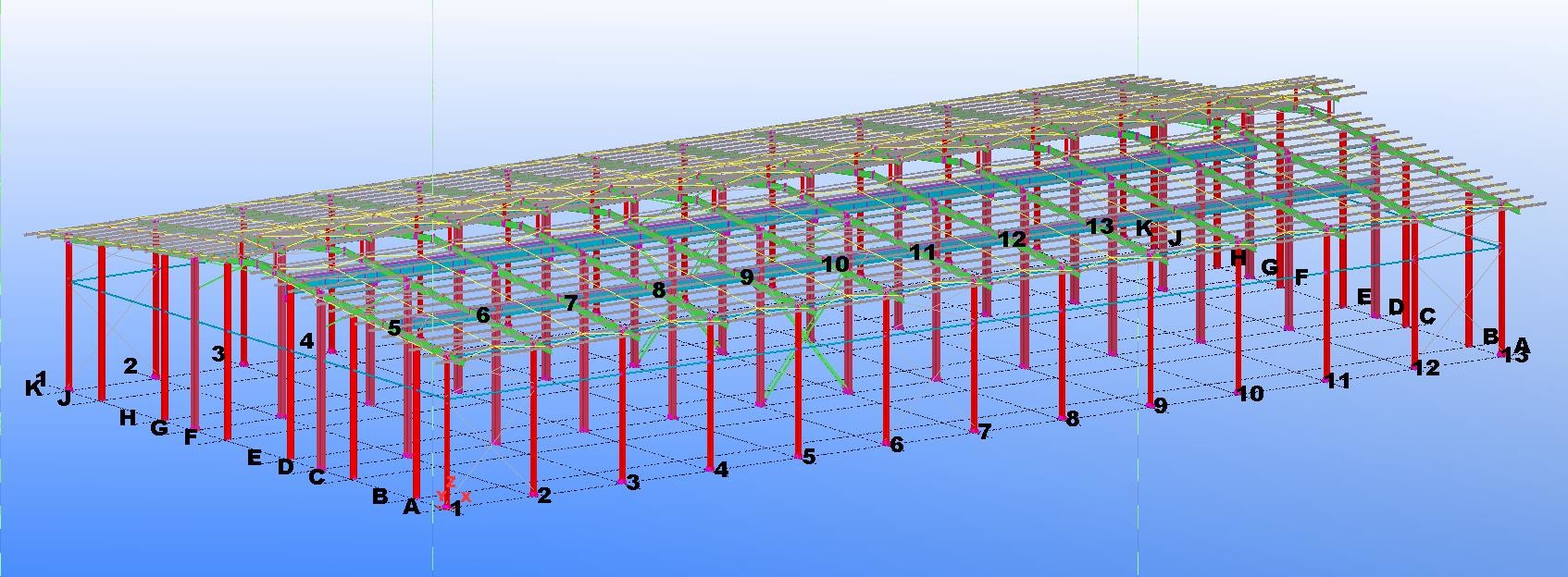 Portal Frame Steel Structure Warehouse Building Construction Drawing