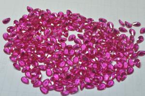 China 5# color machine cut synthetic gemstone ruby,synthetic rubies wholesale