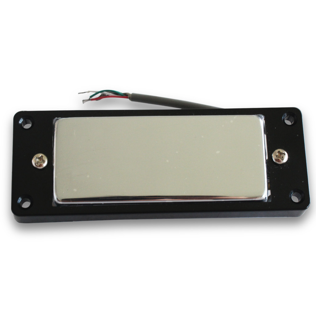 Chrome Black Mini Humbucker Set For LP Style Mini Electric Guitar Bridge Neck Pickups With Screws