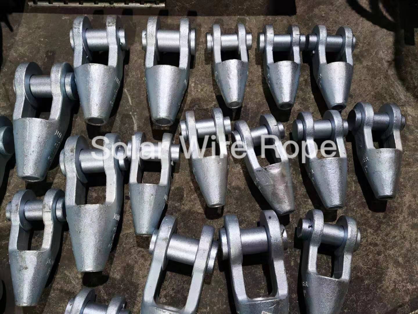 Open Rigging Hardware Rope Swaging Sleeve Ferrule Utility Wire Rope End Wedge Socket/open Socket for Crane Spare Parts