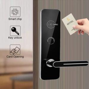 China Zinc Alloy Hotel Smart RFID Key Card Door Locks with Free Software wholesale