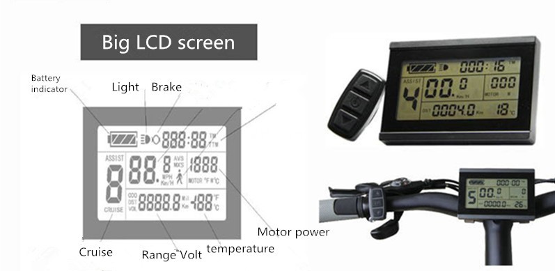 36V 5.2Ah - 6.8Ah Electric Bicycle Parts 25KM/H - 45KM/H Pedal Assist Electric Bike Kit