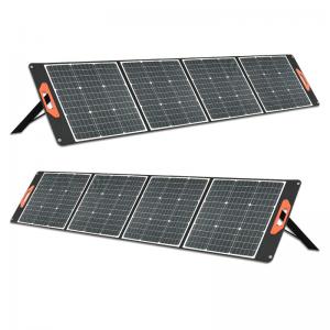 China 200W Foldable Portable Solar Panels 22% Efficiency Mono Solar Cell With USB Output wholesale