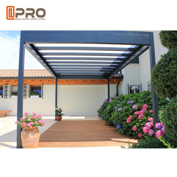 3x3m Modern Aluminum Pergola , Motorised Retractable Sliding And Folding