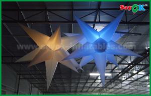 China Christmas Hanging Decoration Inflatable Led Star Light For Ceiling Decorative on sale