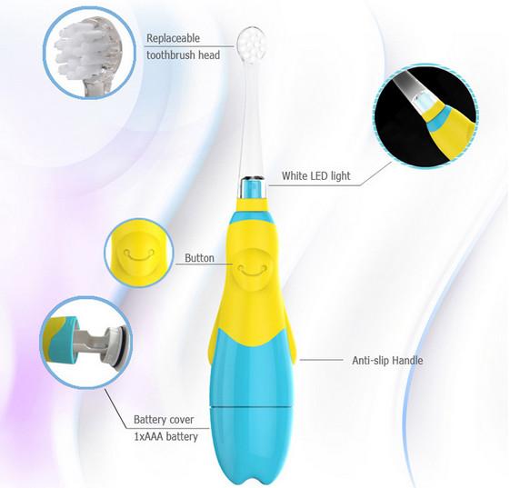 Flashing Led Baby Oral Children'S Rechargeable Electric Toothbrush SG-513