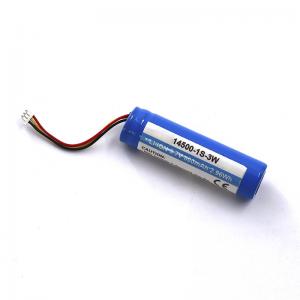 China 14500 800mAh 3.6V Lithium Ion Battery Pack With JST 3P Connector on sale