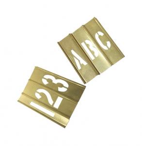 China Standard Brass Metal Alphabet Stencils Customized For Paint Printing on sale