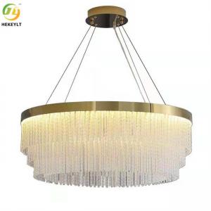 China E14 Iron Plating And Crystal Led Luxury Gold Chandelier For Indoor Decoration on sale