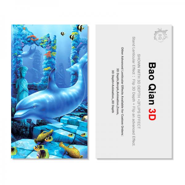 Hang Tags PET / PP Custom Lenticular Cards 3D Plastic UV Offset Printing
