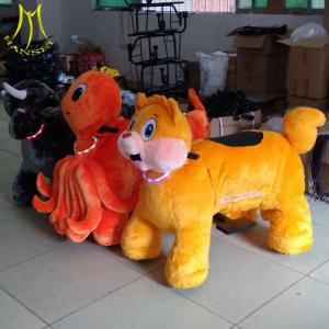China Hansel kids amusement park games and electric motorized animal scooter for mall  with plush motorized riding animals wholesale