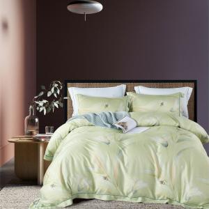 China Stylish Tencel Bedding Sets 230 TC Colorful Eco Friendly Massage Bed Sheets 4 Pcs wholesale