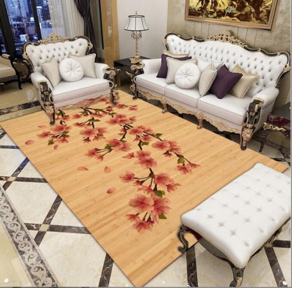 Crystal Velvet Bedroom Sofa Living Room Floor Carpet Noble Elegant New Chinese