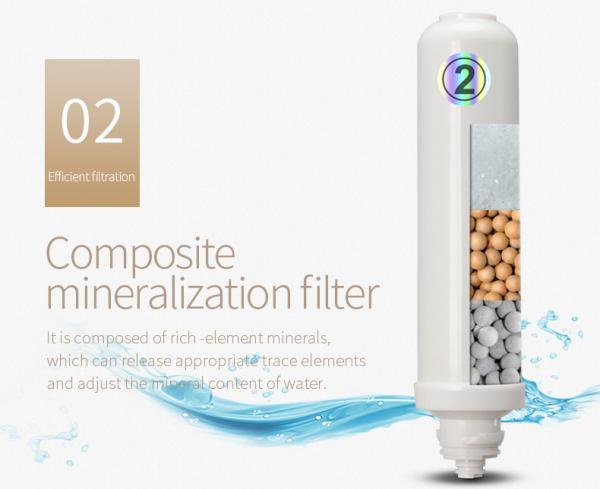 ABS Housing Material UF Filter Countertop Drinking Water Filter - Alkaline (Chrome)