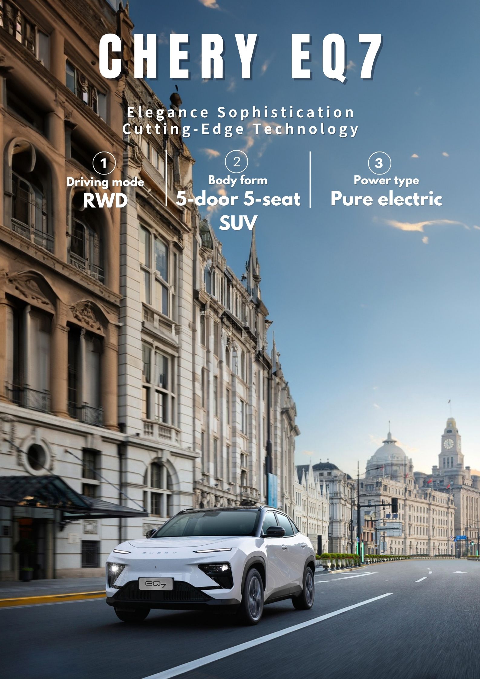 Chery EQ7 2023 512km 412km Air Pro Max Ultra Electric Vintage Classic Car Chinese EV Cars