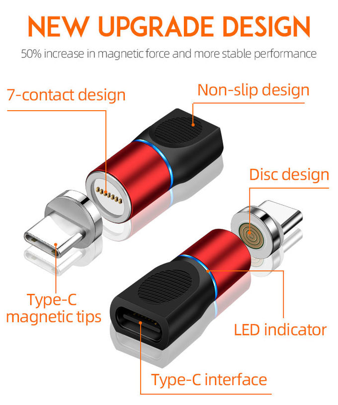 3 In 1 3A Magnetic USB Charging Cable Pure Oxygen Free Copper