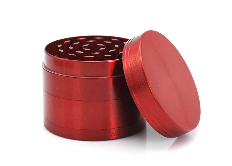 50 Mm Flat Metal Wed Dry Herb Grinder With Storage Collection Functions