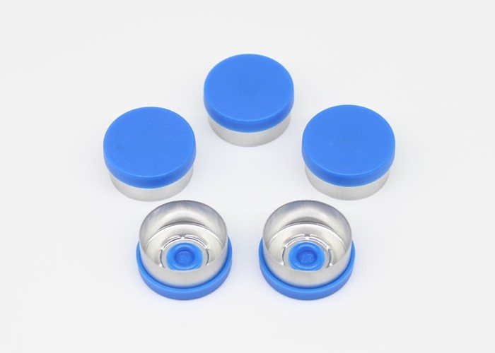 15mm Flat Blue Oral Liquid Vials Use Pharmaceutical Flip Off Caps
