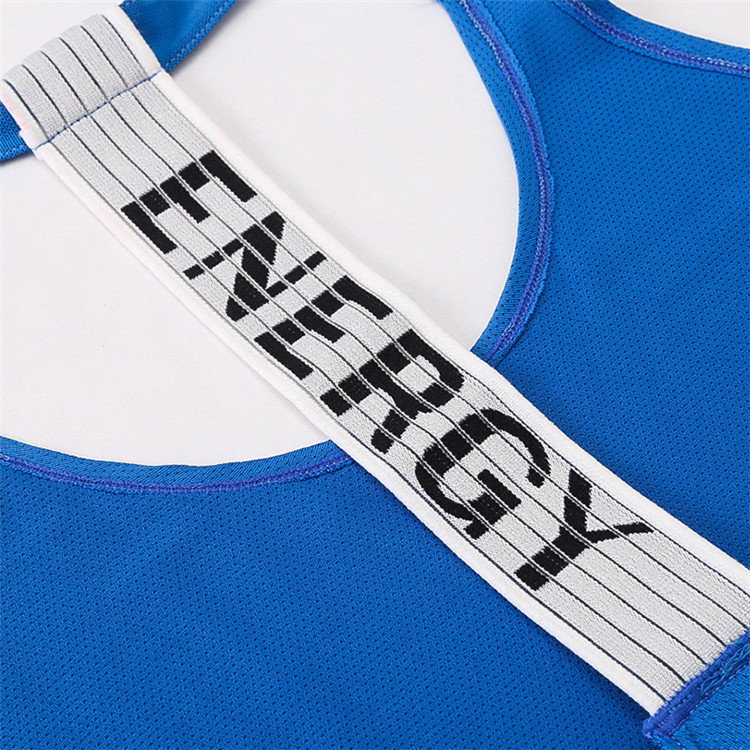 Women dry fit open side loose plain breathable sport bra gym tank top