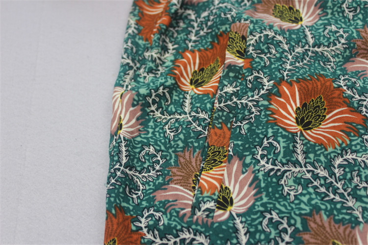Custom Printed Fashion Ladies Blouse Cotton / Spandex Women'S Clothing Blouses