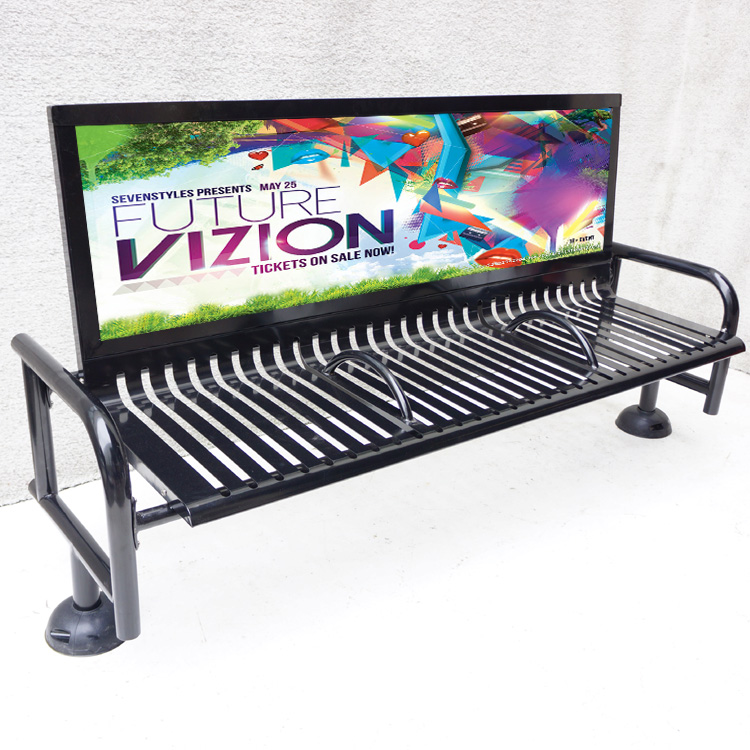 Antioxidation Street 207cm All Steel Garden Benches