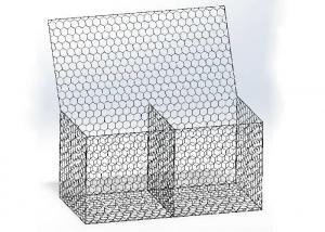 China 2x1x1m Channeling Works Metal Gabion Baskets Hexagonal Mesh Iron Wire on sale