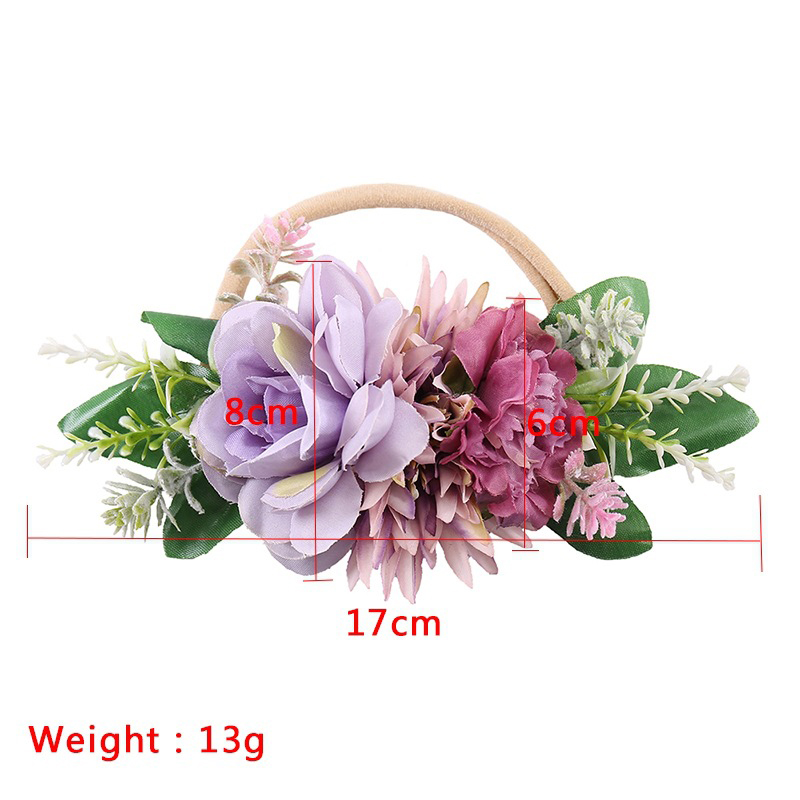 12 Months 2 Year Old Soft Touch Baby Headband For Wedding Flower Soft Hair Ornament Lovely Princess