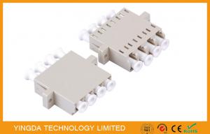 China FTTH Rack Panel LC Quad Adapter , LC MM Optical Fiber Adapter Customized on sale
