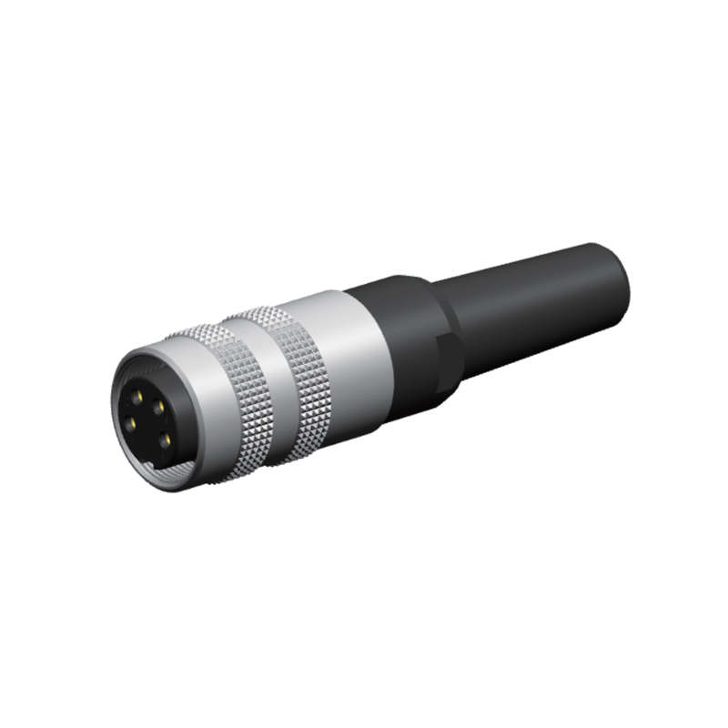 IP67 M16 8 Pin Connector PA66 Straight Male Female Connector For Military