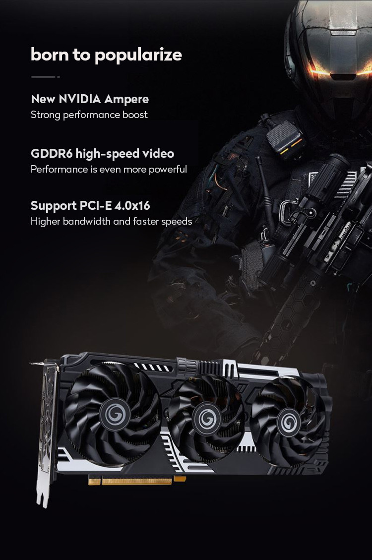 Desktop Gaming Graphics Card Geforce RTX 3060 12GB General N Card Nvidia Chip