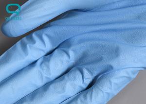 China Blue Ambidextrous Disposable Clean Room Nitrile Gloves Class 10 ISO9001 wholesale