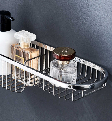 Double Layer Bathroom Shelves Corner Wall Rack Sus304 Bath Basket
