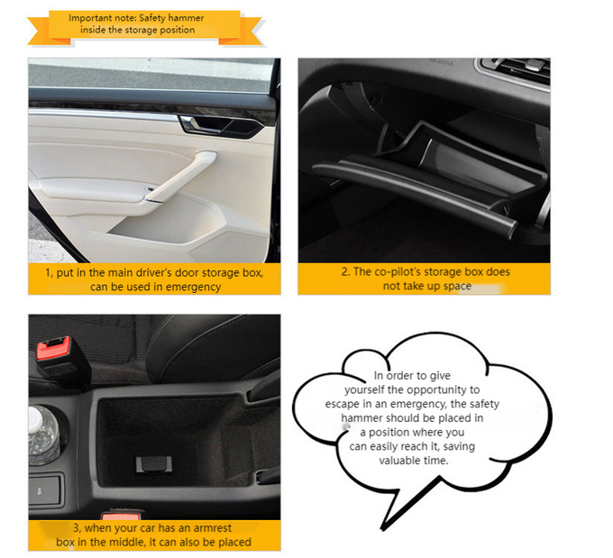 Car Safety Hammer Car Window Breaker Multi-Functional Escape Device Emergency Glass Hammer Portable Rescue Hammer