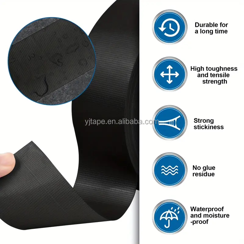 Cloth Gaffer Tape Heat Resistant Cloth Duct Tape For Stage Black Ducktape