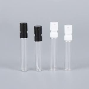 China 1ml 1.5ml 2ml Empty Pocket Custom Cosmetic Mini Round Plastic Cap Spray  Perfume Bottle on sale