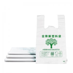 China EPI Biodegradable Plastic Bags Cornstarch PE Shopping Bag Gravure Printing wholesale