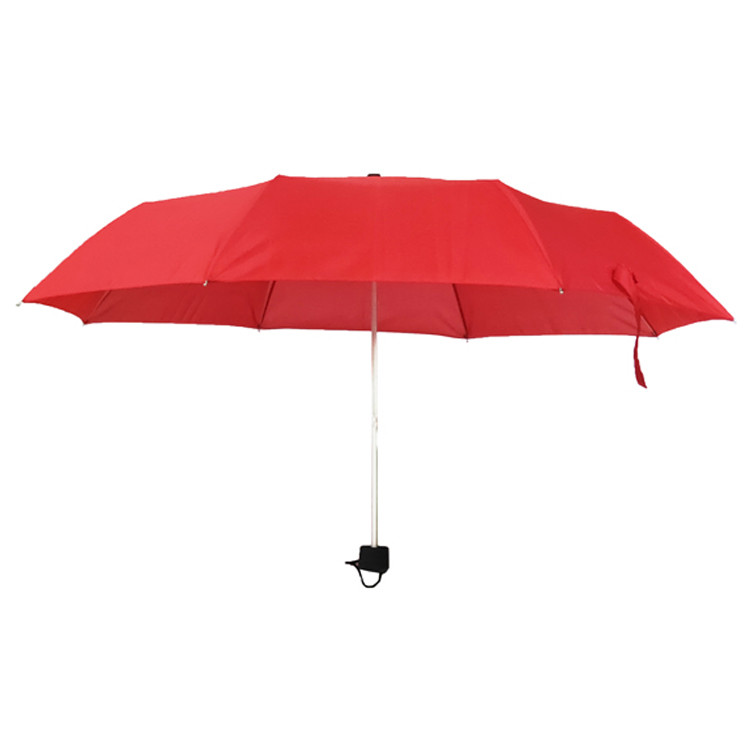 Manual Open Close Aluminum Shaft 19"*6K 3 Folding Umbrella