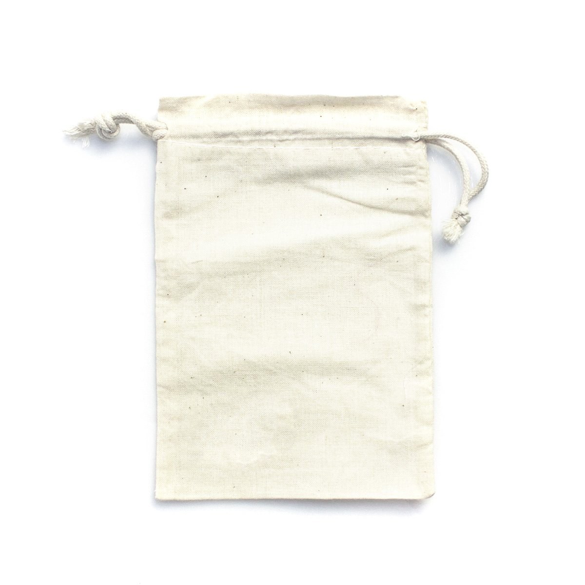 Candy Gift Drawstring Net Bags , Cotton Muslin Drawstring Bags Plain White Color