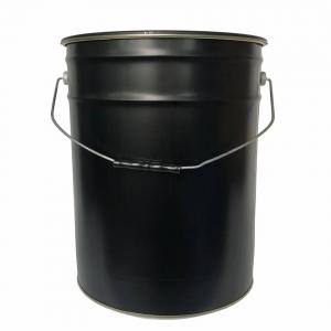 China Round Food Safe Metal Buckets 5 Gallon 0.28-0.42mm wholesale