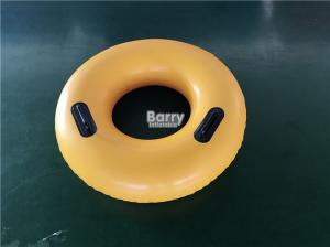 China PVC Inflatable Swim Ring With Handles , Water Float Donut Swim Ring For Pool wholesale