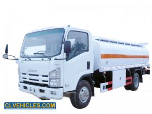 China ELF 190hp ISUZU Fuel Tanker Truck Light Duty 8000 Liters With Radial Tires on sale