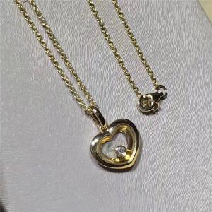 China 18K Yellow Gold Diamond Pendant , Customized Women'S Floating Diamond Necklace on sale