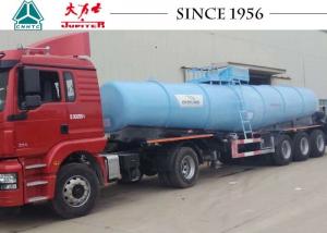 China 40 Tons Sulfuric Acid Tanker Truck , Chemical Road Tankers With Airbag Suspension wholesale
