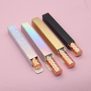 China Custom Logo Printing Pink Gold Holographic Lip Gloss Lipgloss Tube Packaging Box wholesale