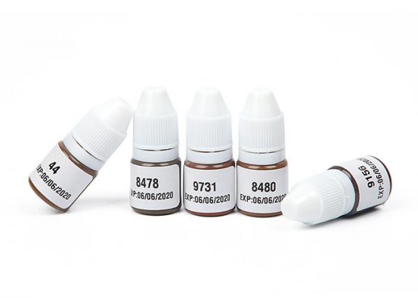 Quality Semi Cream & Liquid Permanent Makeup Pigments Sample Pack in 4ML Per Bottle for sale