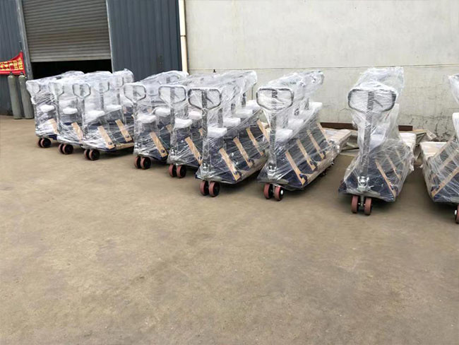 Carbon Steel Manual Type Forklift 2000Kg Hand Pallet Jack With Weight Scale