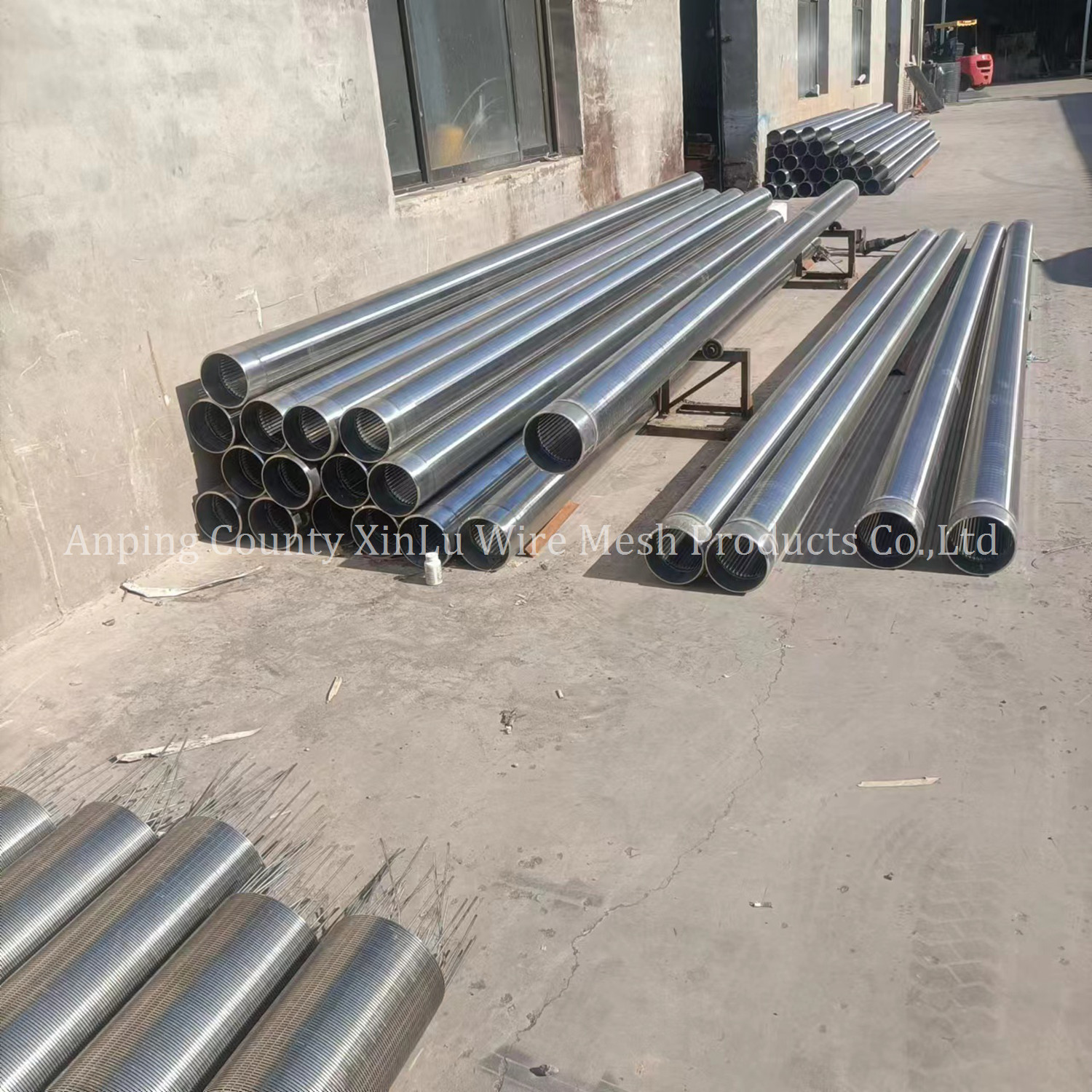 Johnson Wedge Wire Screen Pipe Anti Rust Continuous Slotted Steel Tube
