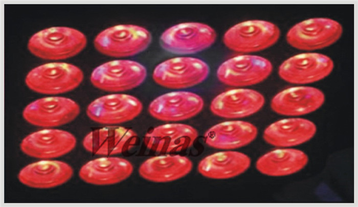 25X10w RGBW LED Zoom Moving Head Light 4 In 1 Matrix Stage Light 5X5 25 Heads