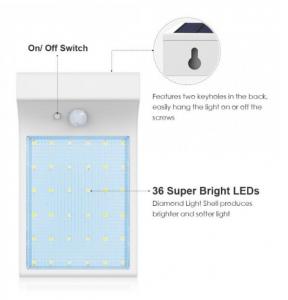 China LED Solar Lamp Waterproof Solar Light 36 LEDs Light Outdoor Wall Lamp Security Spot Lighting Motion Detector Door Wall wholesale