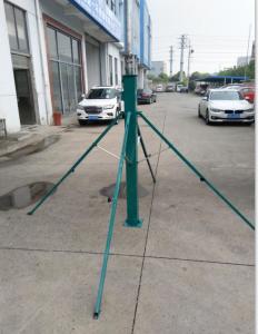 China guyed aluminum telescopic mast antenna pole 6 meter 18 meter telescopic antenna tower with trolley base wholesale